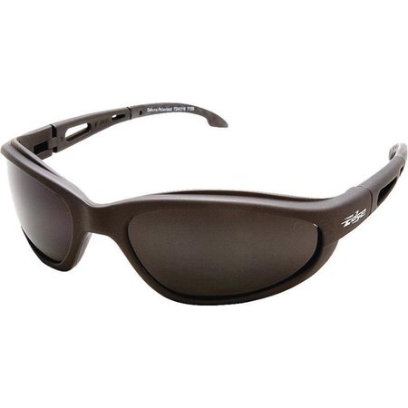 EDGE Polarized Safety Glasses, Unisex, Polycarbonate Lens, Full Frame, Nylon Frame, Black Frame TSM216